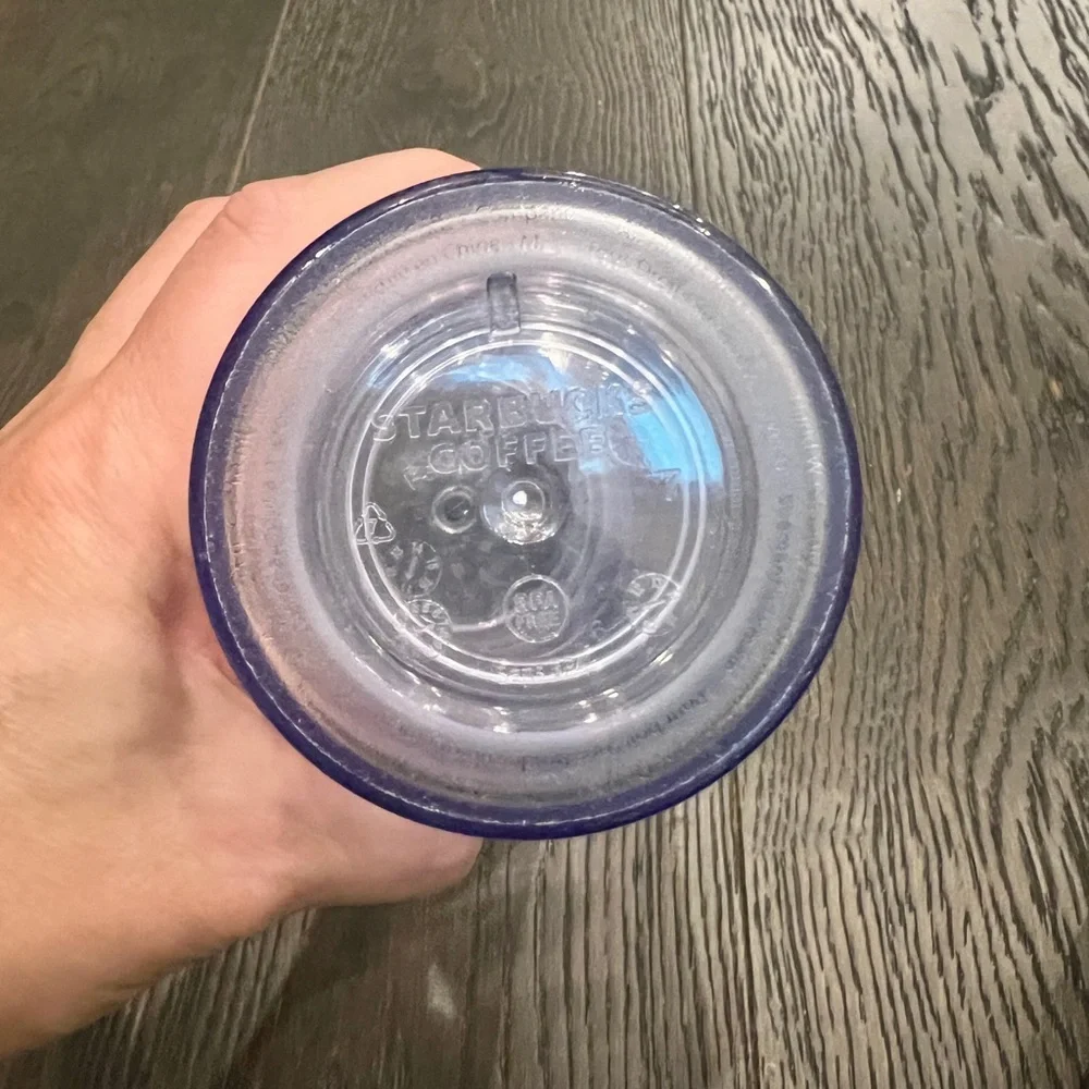 Starbucks Venti 24ox Clear Double Walled Reusable Cold Cup Tumbler with Lid‎